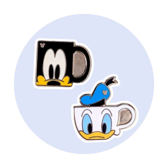 Donald Duck and Goofy Disney Pins: Best Friends Coffee Mugs - Picture 1 of 5